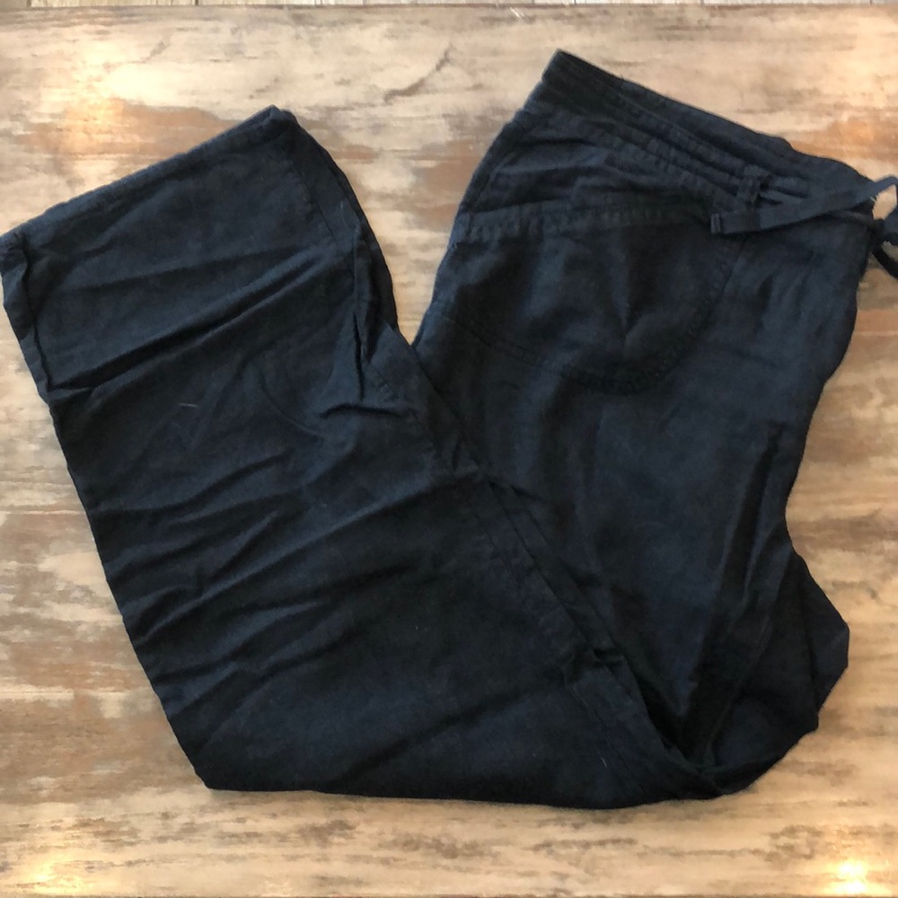 Forever 21 - Linen Style Pants - Black - Size 18 - Picture 2 of 4